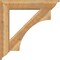 Ekena Millwork Westlake Traditional Rough Sawn Bracket w/ Offset Brace, Western Red Cedar, 8"W x 40"D x 40"H BKT0806X40X40WTL01RWR - alternate 2